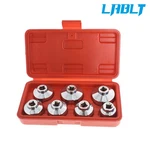 7-piece Oil Filter Paper Cartridge Housing Cap Wrench Socket Tool Kit 3/8". Fixed Price $18.86.