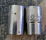 Mac Tools M106 & M116 1/4" Dr Sockets. Fixed Price $15.00.