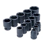 13 Pc. 1/2" Drive 6 Point Sae Standard Socket Set 4202 Atd Metal Black Sockets,. Fixed Price $60.45.