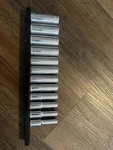 Mac Tools Sxm12dsbrpt 12pc. 3/8 Drive Metric Spherical Deep Socket Set 8mm-19mm. Fixed Price $170.00.