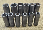 12 Craftsman Impact Socket Set 1/2" Drive Gk Ee Deepwell 1-1/16" 1 15/16 7/8 Sae. Fixed Price $128.25.