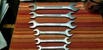 Vintage U.s.a. Made Craftsman 7 Open End Wrenches Sae -v- 44571-44585 Shipsfree!. Fixed Price $37.50.