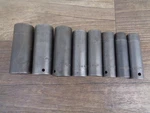 Williams 1/2 Drive Sae Deep Impact Sockets 6 Pt 1/2"- 1" Socket Lot Of 8. Fixed Price $67.50.