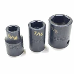 Matco Bp 3/8" Drive Sae 5/16", 7/16, 5/8- 6 Point Shallow Impact Socket. Fixed Price $21.95.