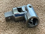 Herbrand Chrome 3/8 Drive Universal Swivel Joint Socket Adapter. Fixed Price $5.99.