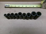 Blue-point Tools Usa 9-piece Lot 3/8" Drive Deep Twist Impact Sockets. Fixed Price $135.00.