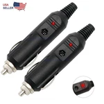2pack 12v Male Car Cigarette Lighter Socket Plug Connector Us. Fixed Price $5.55.
