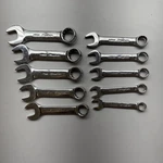 Snap-on 10pc Metric 12pt Stubby Combination Wrench Set 10-19mm #oxim710. Fixed Price $200.00.