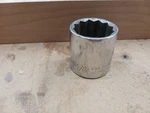 Vintage Jc Penney 1/2" Drive 1-1/4" 12 Point Shallow Socket, Usa, Used. Fixed Price $18.75.