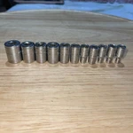 Matco Silver Eagle Short Chrome Metric Sockets 1/4" Drive 6 Point 11pcs Set. Fixed Price $80.00.