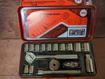 Vintage 1980s Bmc Taiwan Metrinch Socket Ratchet Set 3/8 Sae Metric Retro 12 Pt. Fixed Price $29.99.