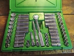 Sk S&k 45 3/8" 12pt #94545 Socket Set Std Deep+shallow Sae+metric 3886 Usa Nice. Fixed Price $415.35.