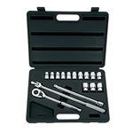 Stanley 85-956 16pc 1/2in Drive 6-point Metric Socket Set W Case. Fixed Price $72.74.