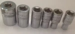 Mac Tools 1/4" Chrome 6 Pt. Sockets:1/2", 3/8", 11/32", 9/32", 7/32" & 3/16". Fixed Price $64.99.