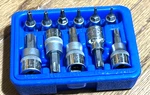 Cornwell Tools Torx Star Bit Driver 1/4" 3/8" Socket Set Lot Blue Case Tamper. Fixed Price $74.00.