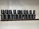 Snap On 10 Piece 1/2 Impact Swivel Socket Set 10-19 Iplmb - Iplm10b Iplm19b. Fixed Price $349.95.