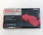 Sunex 3653 8 Piece 3/8" Drive 6 Point Metric Deep Impact Socket Set. Fixed Price $20.00.