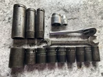 16 Cornwell Metric Impact Sockets &lot Ratchet Mechanic Usa Made Free Shipping. Fixed Price $84.00.
