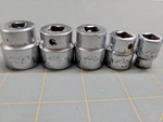 Mac Tools 5pc Sae Shallow 6 Pt 3/8" Drive Socket Set X126 206 226 246 X266. Fixed Price $35.00.