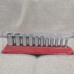 Snap-on Tools 211sfy 11 Piece 3/8" Drive 12 Point Sae Deep Socket Set New Chrome. Fixed Price $250.00.
