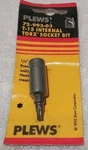Plews 72-993-03 1/4" Drive T-15 Internal Torx Socket Usa. Fixed Price $14.56.