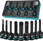 Libraton Impact Torx Bit Socket Set, 1/2" Drive, S2 Steel, 9pcs T30-t80. Fixed Price $57.11.