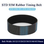 Std S5m Timing Belt Pitch 5mm Width 10 50mm Rubber Drive Lenght 895 1020mm. Fixed Price $5.12.