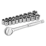 Performance Tool 3/8" Drive Sae/metric Ratchet & Socket Set, 19 Pieces. Fixed Price $34.45.
