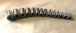 New Snap-on 1/4" Drive 4 5.5 5 Thru 15 Mm 6-point Semideep Socket Set 114tmmsy. Fixed Price $214.99.