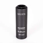 Impact Rated 2-in-1 Black Oxidized Spring-loaded Socket, 12 Point, One Size. Fixed Price $60.99.
