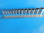 Used, Snap On Tools 1/2 In. Dr. "short" Sae Socket Set Of 13, Part #313twy. Fixed Price $249.00.