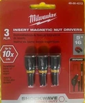 Milwaukee 49-66-4513 Shockwave 5/16" Magnetic Insert Nut Driver (3 Pk). Fixed Price $5.50.
