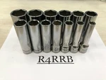 Snap-on Tools Usa New 1/2" Drive Sae 13 Piece Deep 6pt Chrome Socket Set 313tsya. Fixed Price $500.00.