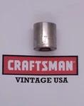 Vintage Craftsman 3/8" Drive 17mm 12 Point Shallow Socket Metric G1 44307 Usa. Fixed Price $10.99.