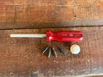 Rare Sk Magnetic Driver Red Handle Made In Usa With Bits Sherman Klove. Fixed Price $39.99.