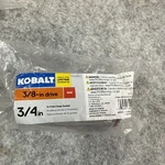 Kobalt 337813, 3/4in. 3/8 Drive Deep 12pt Sae Socket-red Stripe-store Packaging. Fixed Price $8.50.