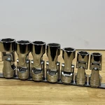 Snap On Tools Sae Universal Swivel Socket Set 1/2" Drive 6 Point 7pc 307suy Usa. Fixed Price $399.95.