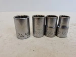 Craftsman 1/2 Drive 12pt Sae Sockets, 3/4, 11/16, 9/16, In, Usa Vv Series. Fixed Price $12.49.