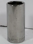 Vintage Craftsman 7/8" 6 Point 3/8" Drive Deep Socket -g1- 43339 Made In Usa. Fixed Price $13.95.