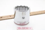 Kobalt 338128 1-1/2" 1/2" Drive 12 Point Sae Chrome Shallow Socket Red Band. Fixed Price $17.99.