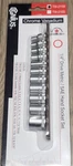 Genius Tools 11pc 1/4"dr Metric 12pt Short Socket Set W/rail 5-14mm #tw-211m. Fixed Price $27.89.