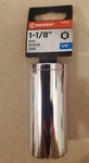 Crescent 1/2" Drive 1-1/8" Deep Well Socket Cdd566n Nos Standard 6pt. Fixed Price $7.99.