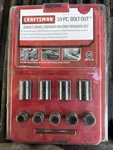 Sears Craftsman Usa 3/8" Bolt-out Bolt/nut Remover Socket Set 52165 New. Fixed Price $99.99.