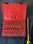 Snap On 36pc Torx And Hex Bit Socket Set .3/8 1/4 Drives ... Fixed Price $399.00.