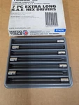 Matco Tools S7asxl 7 Piece 1/4 Drive Extra Long Sae Hex Socket Bit Set. Fixed Price $70.00.