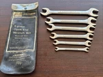 Vintage Craftsman =v= 4453 Sae Open End Wrench Set 6 Piece Usa. Fixed Price $33.00.