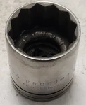 Proto 1-1/8" Socket 1/2" Drive 5436 12pt Listing A. Fixed Price $7.00.
