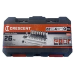 Crescent 1/4" Drive Sae Mechanic's Socket Set - 26 Piece. Fixed Price $34.99.