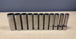 Snap-on 11 Piece 1/2" Drive 12 Point 12-23 Mm Metric Deep Socket Set Sm Series. Fixed Price $349.99.