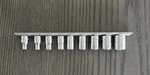 Snap-on 213tm 1/4" Drive Sae 6pt Socket Set Tm6-tm18 9 Pc (missing Sockets). Fixed Price $75.00.